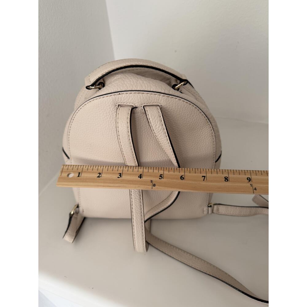 Kate Spade Jackson Street Keleigh Cream Leather Mini Backpack - Picture 15 of 16